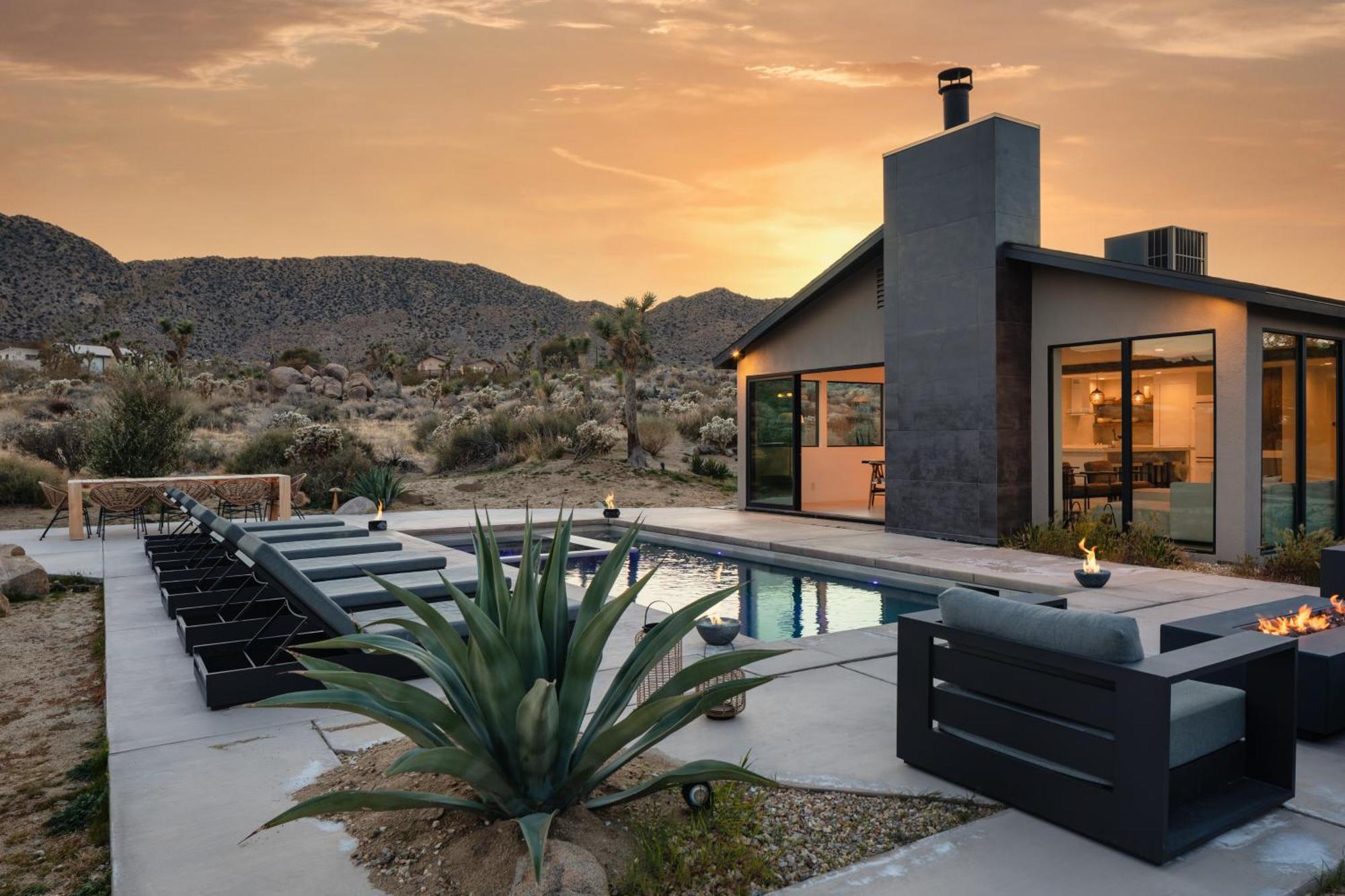 Amaru Muru - Luxury Retreat With Pool/Hot Tub/Yoga Joshua Tree Eksteriør billede